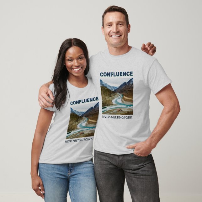 River Confluence Ash T-Shirt (Unisex)