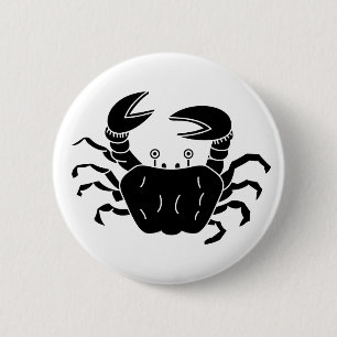 River Crab 6 Cm Round Badge