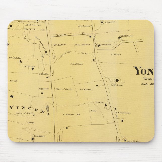 River Dale and Mt St Vincent Atlas Map Mouse Pad (Front)