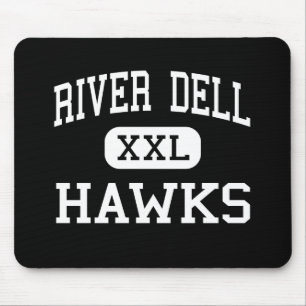 River Dell - Hawks - High - Oradell New Jersey Mouse Pad