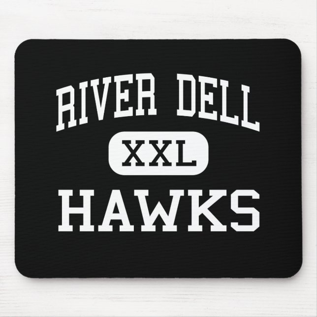 River Dell - Hawks - High - Oradell New Jersey Mouse Pad (Front)