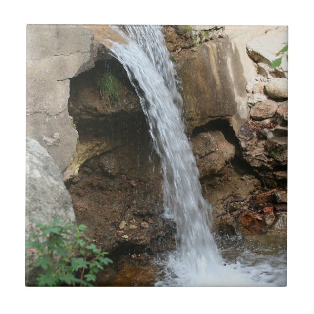 River Fall  Ceramic Tile (Front)