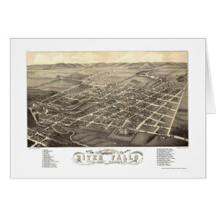 River Falls, WI Panoramic Map - 1880