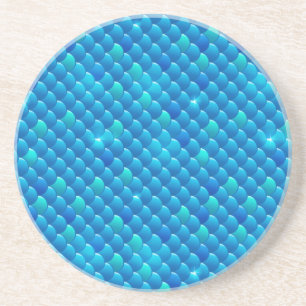 river fish scales coaster