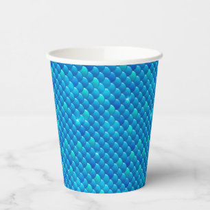 river fish scales paper cups