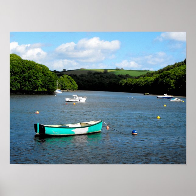 River Fowey in Cornwall Poster (Front)