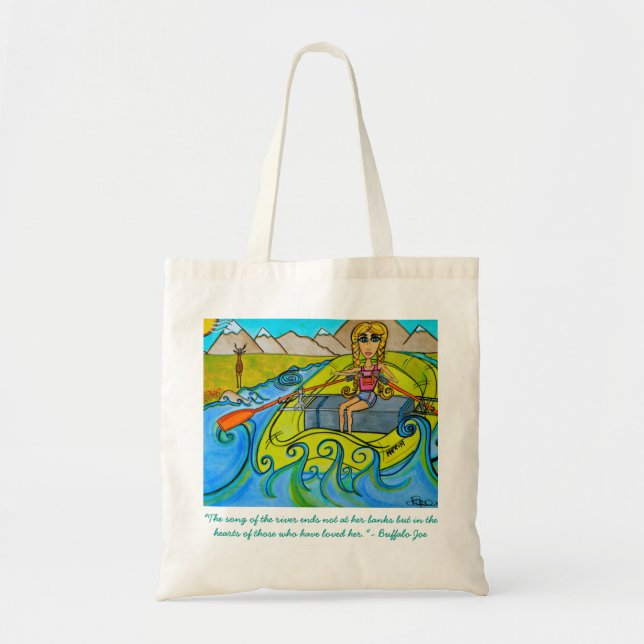 River Girl reusable tote Bag (Front)