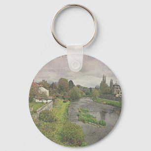 River Hafren in Newtown, Powys Key Ring