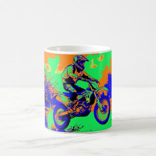 River Hopping - Motocross Rider  Coffee Mug