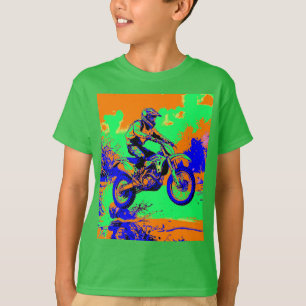 River Hopping - Motocross Rider  T-Shirt