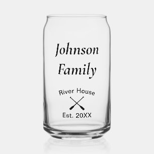River House custom family name year established Can Glass