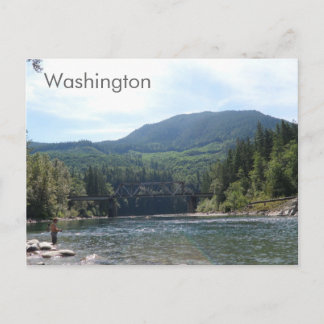 River in Washington State Postcard