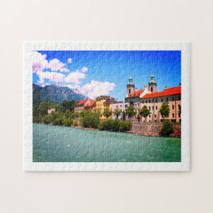 River Inn at Innsbruck Austria Jigsaw Puzzle