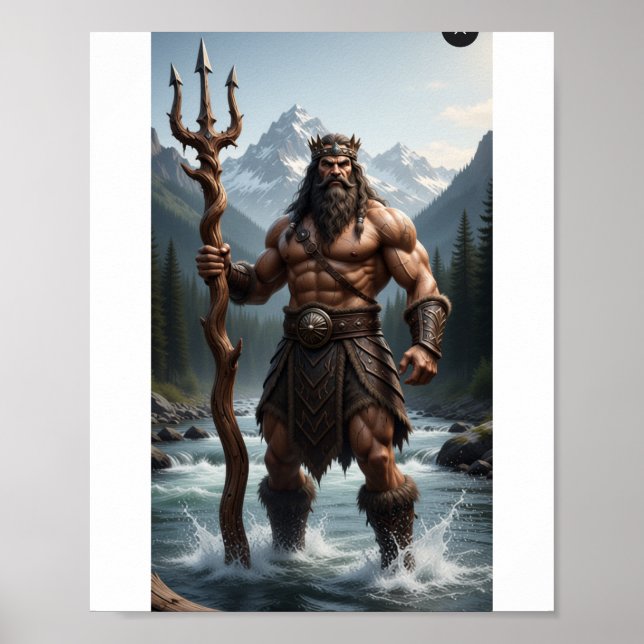 River King Trident Mountain Warrior Poster (Front)