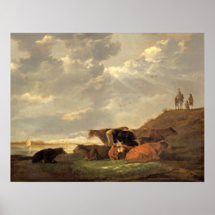 River Landscape - Aelbert Cuyp Fine Art Poster