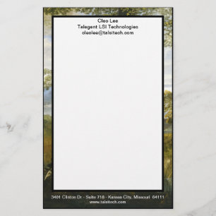 River Landscape By Annibale Carracci Stationery