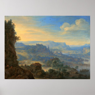 River Landscape - Herman Saftleven Fine Art Poster