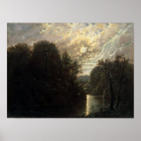River Landscape in the Rosental near Leipzig