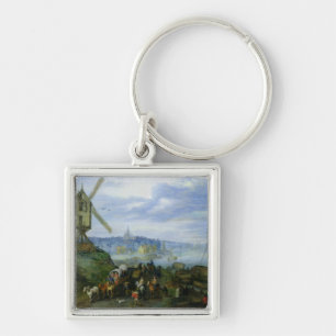 River Landscape Key Ring
