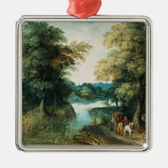 River Landscape Metal Tree Decoration (Front)