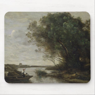 River Landscape Mouse Pad