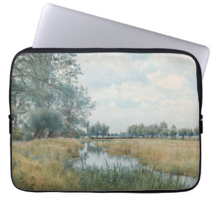 River Landscape near St. Ives, Huntingdonshire Laptop Sleeve
