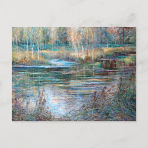 River Landscape, Val-Saint-Martin by Julia Beck Postcard