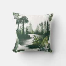 river landscape with green trees