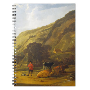 River landscape with riders Aelbert Cuyp   Notebook