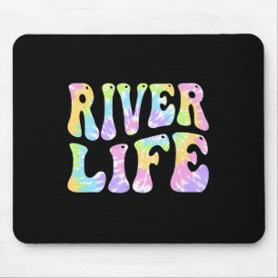 River Life Fun Fishing Boating River Bum Women Gir Mouse Pad