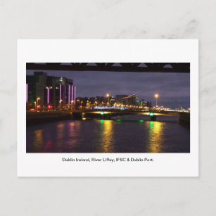 River Liffey Ireland, IFSC & Dublin Port Postcard
