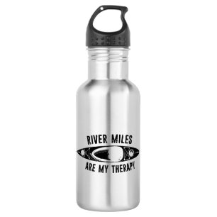 River Miles Are My Therapy Kayaking 532 Ml Water Bottle