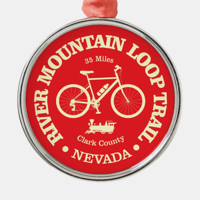 River Mountain Loop Trail (cycling) Metal Ornament (Front)