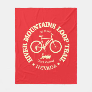 River Mountains Loop Trail (cycling) Fleece Blanket