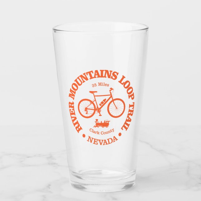 River Mountains Loop Trail (cycling) Glass (Front)