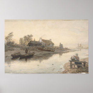 River Mouth at Brodick, Arran, Scotland (1877)  Poster