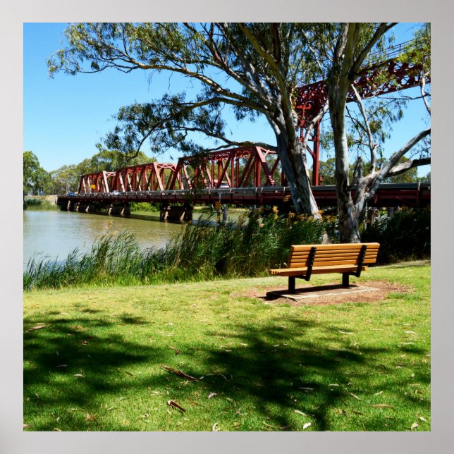 River Murray, Australia, The Bridge,  Poster (Front)
