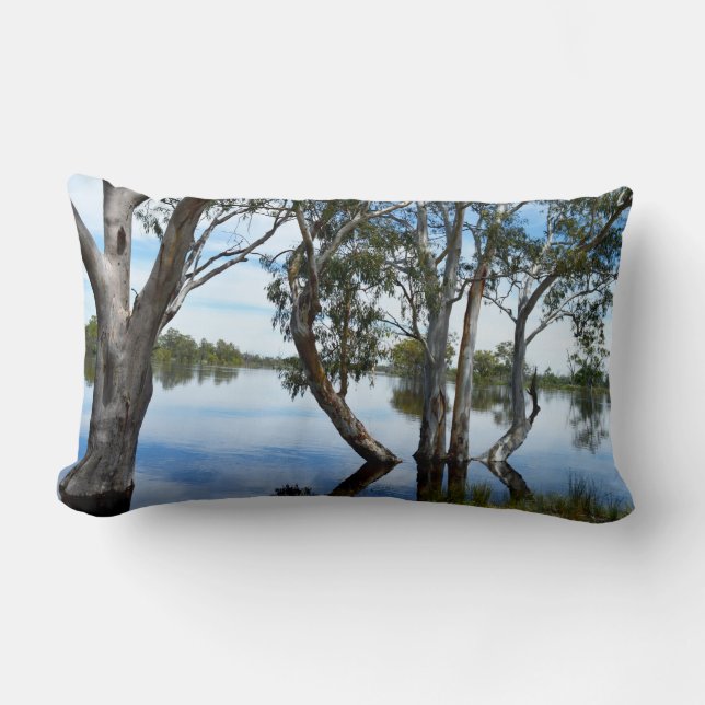 River Murray Australia The View, Lumbar Cushion (Front)