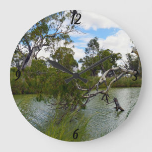 River Murray Australia, Tree Branches, Wall Clock