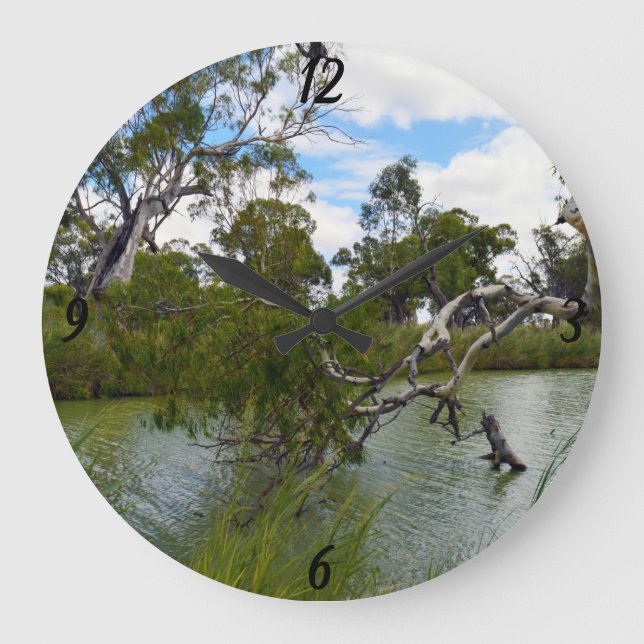 River Murray Australia, Tree Branches, Wall Clock (Front)