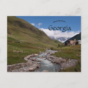 River Near Ushguli Georgia Postcard
