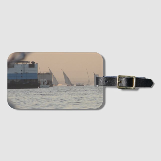 River Nile Sunset Luggage Tag (Front Horizontal)