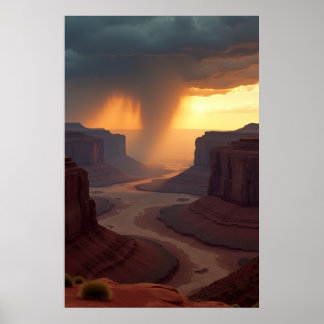 River of Amber Silt Poster