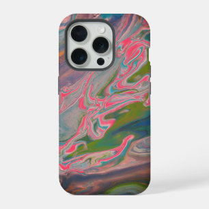 River of Colours Flow Paint Art iPhone 15 Pro Case