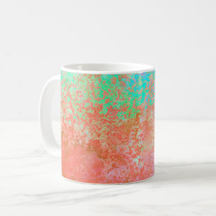 River of Fire Orange Alcohol Ink Abstract Coffee Mug