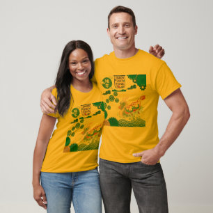 River of Rising Dragons gold T-Shirt