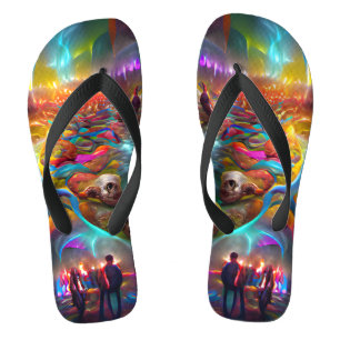 River of Souls Custom Created Flip Flops