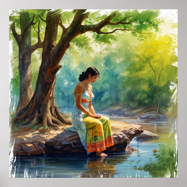 River of Thoughts Wall Art (Front)