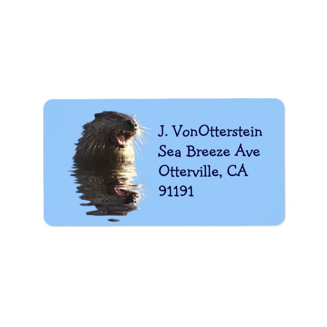 River Otter Address Labels (Front)