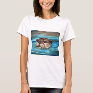 River Otter Painting T-Shirt
